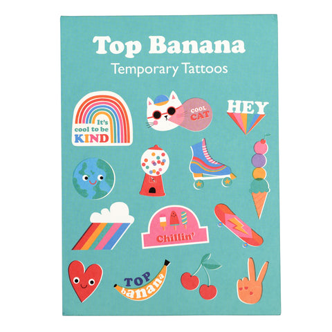 Top Banana Temporary tattoos