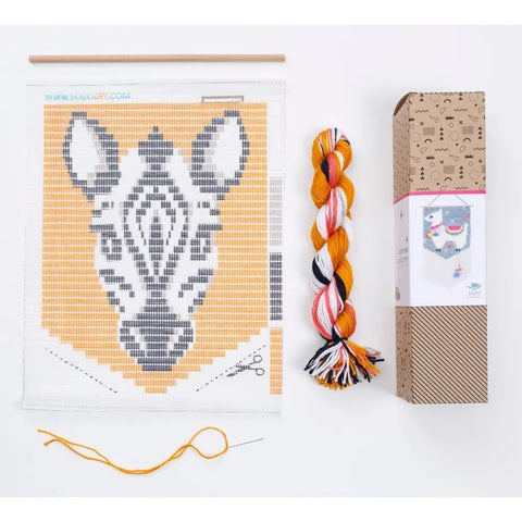 Sozo DIY Sewing Kit Wall Art - Zebra