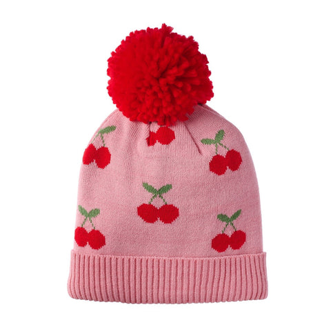 Cheerful Cherry Knitted Hat, Rockahula Kids