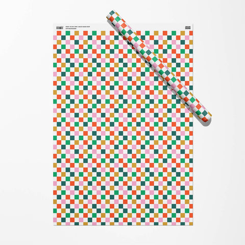 Checkered Gift Wrap, Graphic Factory