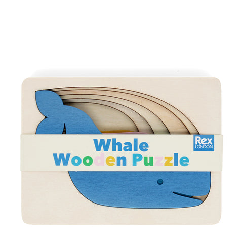 Wooden layered puzzle - Whale