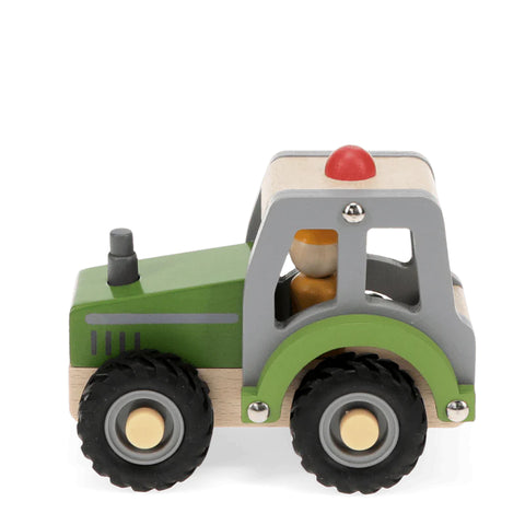 Wooden push along vehicle toy - Tractor