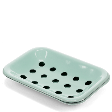 Two-part enamel soap dish | Rex London