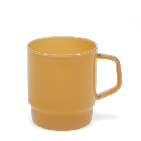 Light topaz Stacking glass coffee cup