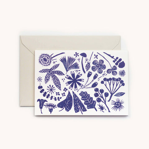 Hadley - Wild Blue Flowers Card