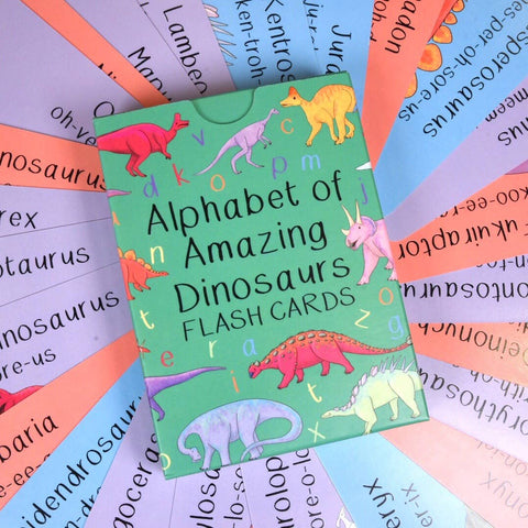 Button & Squirt Alphabet of Amazing Dinosaurs Flash Cards