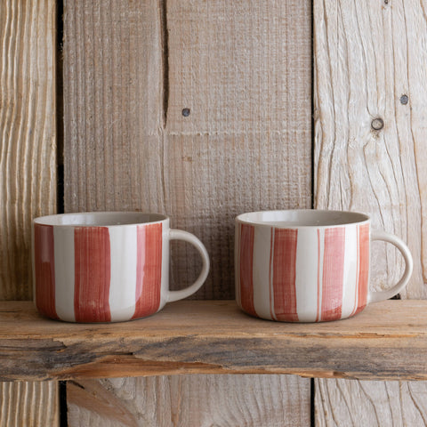 Kindred Mugs - Cornflower Mug - Brushed Berry Red - Large
