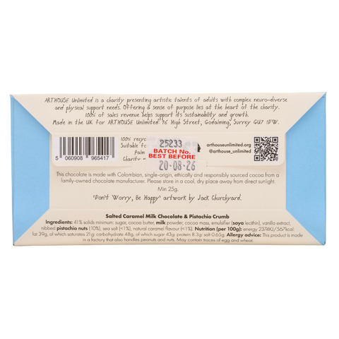 ARTHOUSE Unlimited - Joy Sized: Be Happy, Salted Caramel Milk Chocolate