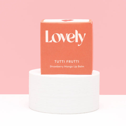 Lovely Skincare - Lip Balm - Tutti Frutti - Strawberry Mango