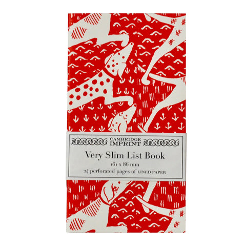Cambridge Imprint Very Slim List Book Dogs