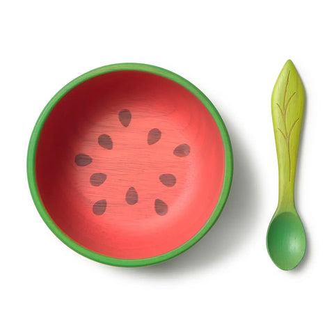 Oli & Carol Wally the Watermelon Bowl & Spoon Set