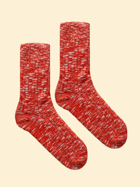 Sock Sisters - Orange Chunky Knit Socks