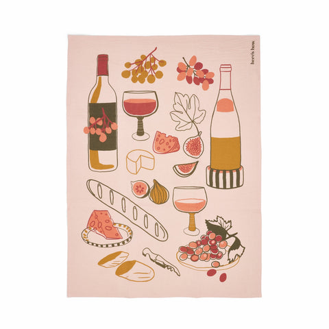 Designworks Collective - The Emmy Tea Towel Wine