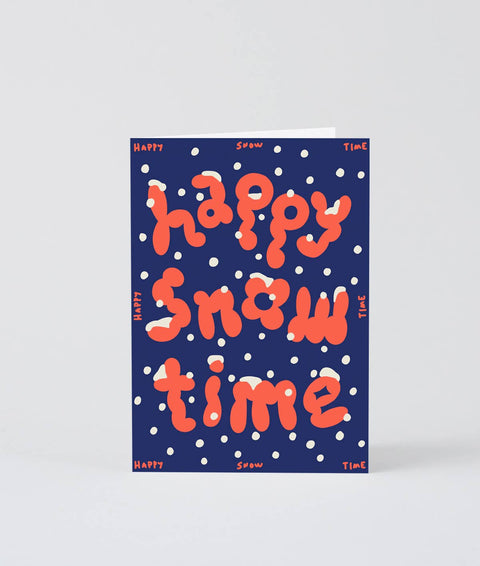 Wrap Happy Snow Time Card