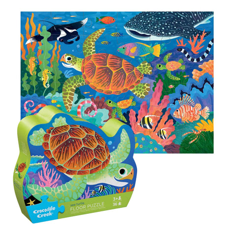 Hippychick - Crocodile Creek Sea Turtle Floor Puzzle