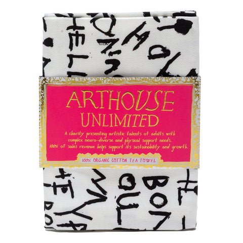 ARTHOUSE Unlimited - Hello, Hello, 100% Organic Cotton Tea Towel