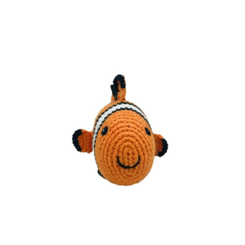 Best Years Ltd - Clown Fish Baby Rattle, Fair Trade Crochet Organic Cotton