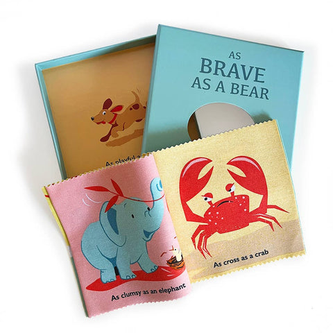 ThreadBear Design Brave As A Bear Rag Book