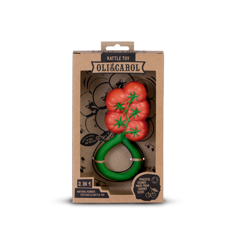 Oli & Carol Tomato Rattle Toy