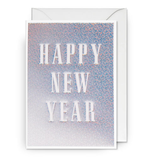 Happy New Year Holographic Card
