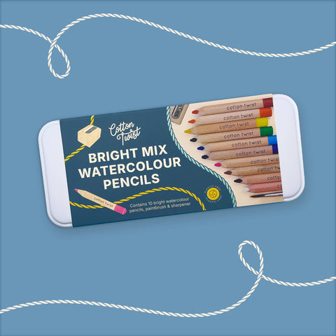 Cotton Twist - Bright Mix Watercolour Pencils Set