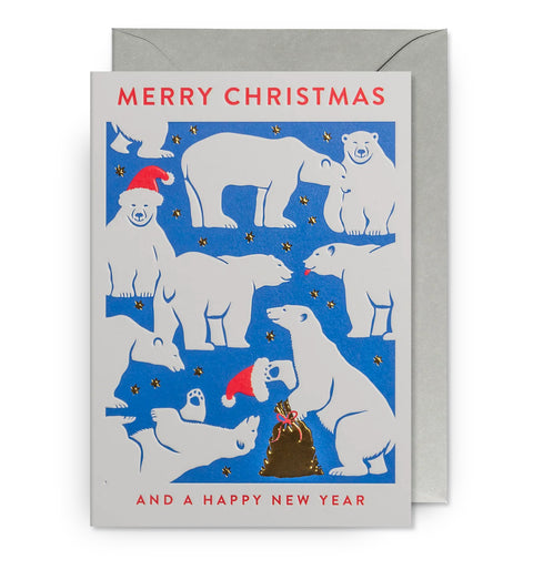 Merry Christmas Polar Bears Card