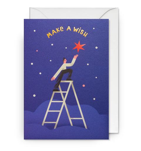 Make a Wish Starry Sky Greeting Card