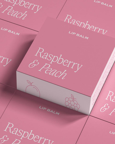 Moonshine Candle Co. - Raspberry and Peach Giftable Lip Balm