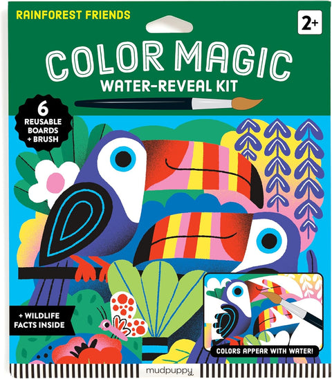 Rainforest Friends Color Magic Water-Reveal Kit, Mudpuppy