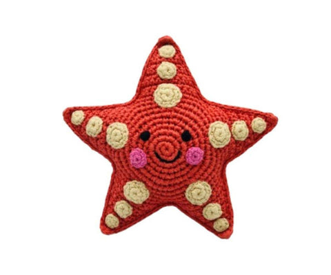 Best Years Crochet Starfish Baby Rattle