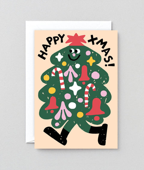 Wrap Happy Xmas Tree Card
