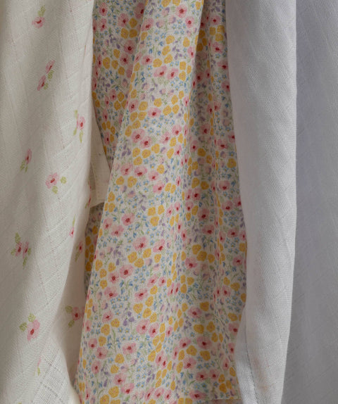 Avery Row - Organic Baby Muslins, Wildflower Garden