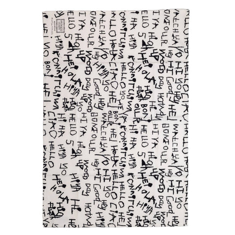 ARTHOUSE Unlimited - Hello, Hello, 100% Organic Cotton Tea Towel