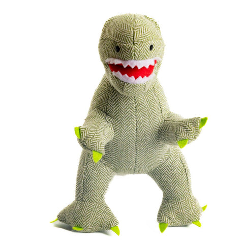 Best Years Tweed T Rex Dinosaur Teddy in Green