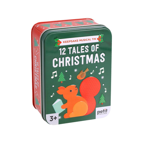 12 Tales of Christmas: 12 Short Stories in a Keespake Musical Tin, Petit Collage
