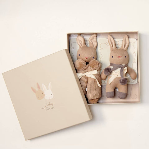 ThreadBear Design Baby Threads Taupe Gift Set