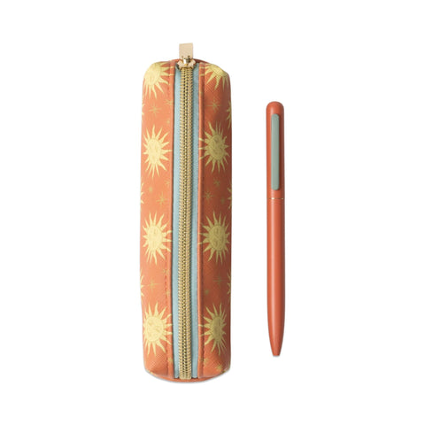 Designworks Collective - Pen & Pouch Set - Terracotta Sun