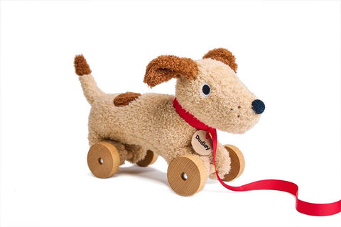 ThreadBear Design Dudley Pull Along Dog