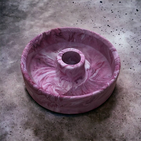 Eco Homeware Studio - Jesmonite Palo Santo/ candle stick holder - Pink