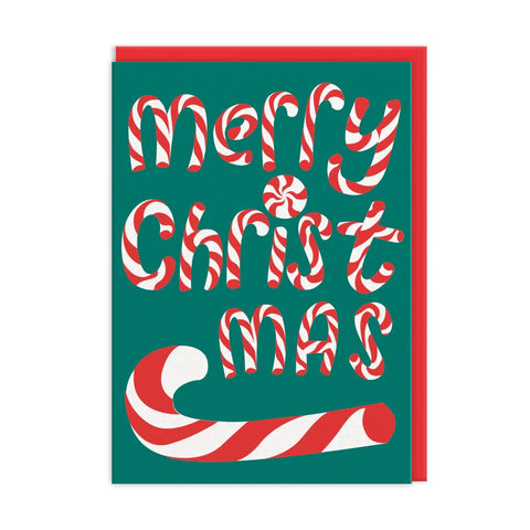 Merry Christmas Candy Cane Card