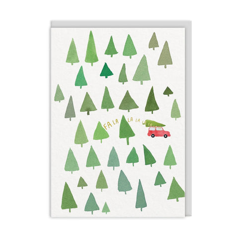 Falalala Tiny Trees Card
