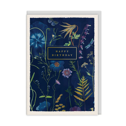 Happy Birthday Forget Me Nots Card