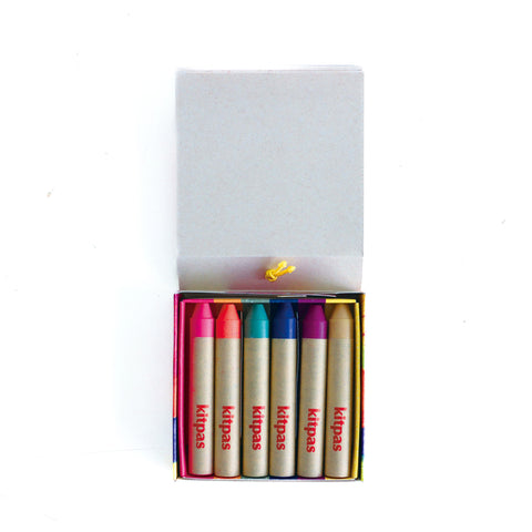 Kitpas Crayons Ecru Set 6 Colours - Nature