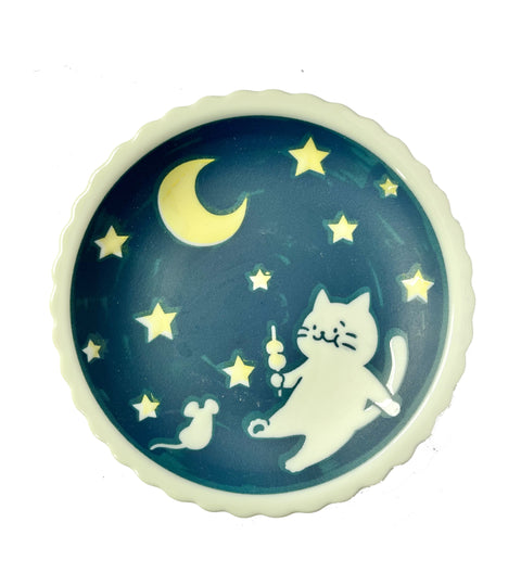 Japanese Cat and Sunday side plate