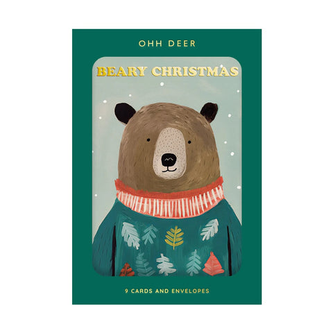 Festive Bears Designs Pack (9 Christmas Cards)