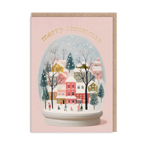 Merry Christmas Snowglobe Card