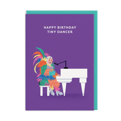 Happy Birthday Tiny Dancer Elton John Greeting Card