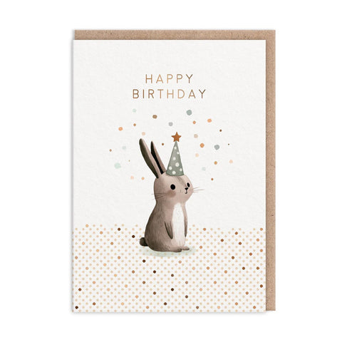 Happy Birthday Rabbit Card