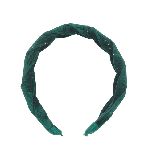 Evergreen Velvet Plaited Headband, Rockahula Kids