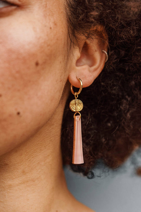 Pepper You - Power Drop Hoop Earrings